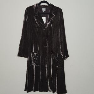 Purple Velvet J. Jill Coat